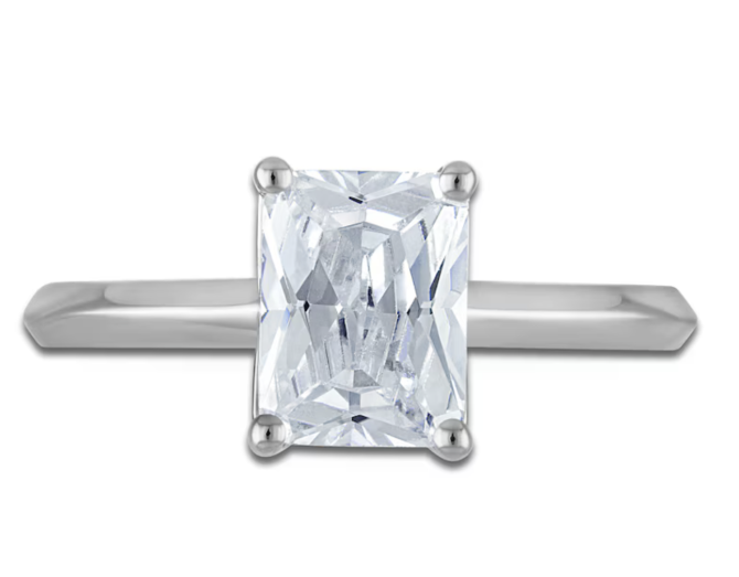 1.625 Carat Lab-Created Radiant-Cut Diamond Engagement Ring in Platinum | SimplyIn Diamonds - Image 3